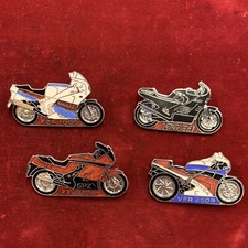 2113 - Lotto di 4 Spille anni '80 - "Moto"