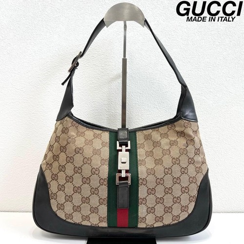Borsa mano gucci tela - a, gg