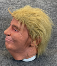 Costume parodia politica maschera lattice Donald Trump vintage - taglia adulto
