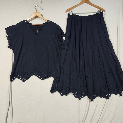 Vtg mph eyelet lace floral - vtg,
