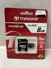 Scheda Micro SD 8GB + Adattatore Transcend NUOVA