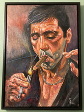 Quadro ritratto originale Al