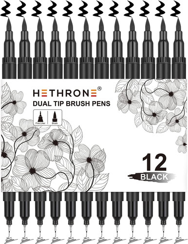 Black markers for drawing - for,