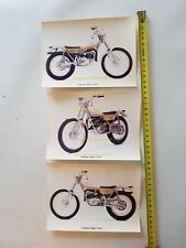 YAMAHA TY250 Trial 1973 lotto 3 foto COLORI cartella stampa originali PHOTO