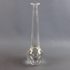Clear Crystal Vase Signed