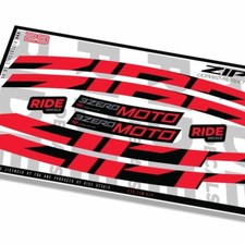 Decalcomanie Cerchi Zipp 3Zero Moto 29 2023 - Rosso - Licenza Zipp
