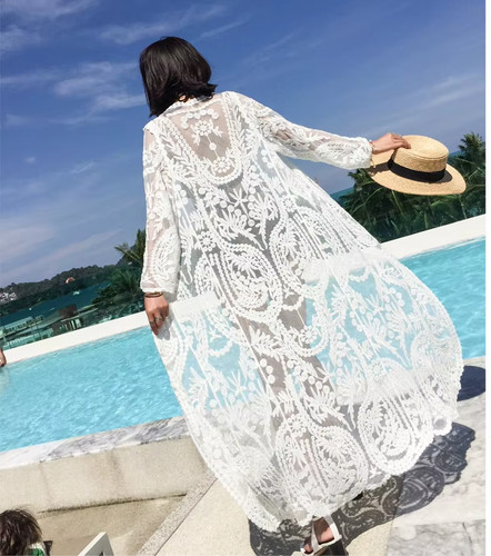 Kimono lungo copricostume - , da