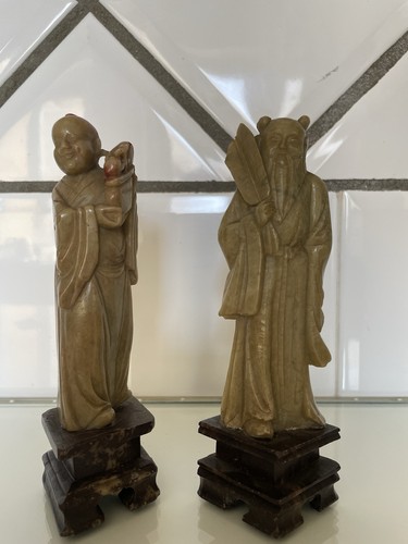 Coppia statuette pietra - coppia,