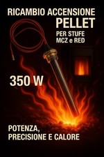 Candeletta Accensione Resistenza MCZ  350W Raccordo 3/8 Stufa Pellet | 9,5X150mm