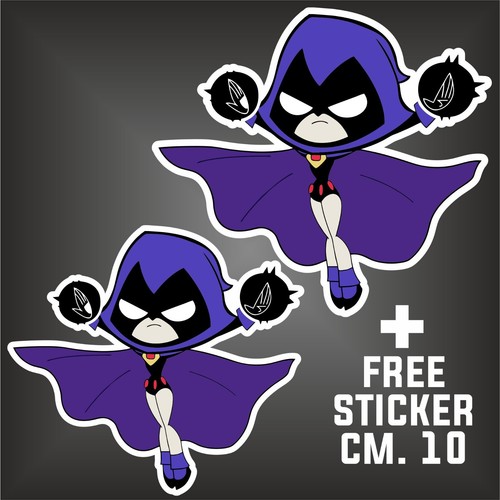 Adesivo corvina teen titans - adesivo,
