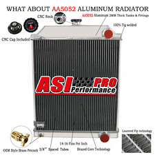 4 Rangées Radiateur Pour