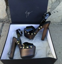 Sandal High Heels Giuseppe Zanotti Saintro - Vera Pelle effetto Vernice IT 40