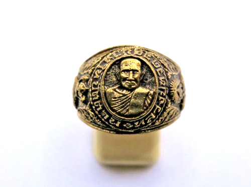 Raro anello ottone buddha - anello, in