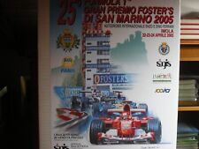 FERRARI RARO POSTER " F1 G.PREMIO 25° DI S.MARINO 2005 " 90X70 O. CONDIZIONI