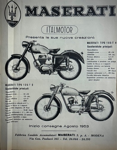 Maserati moto tipo - maserati, 125