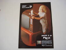 advertising Pubblicità 1969 TELEVISORE REX