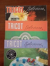 Lotto di n.3 Riviste Tricot Selezione Uncinetto. Vintage.