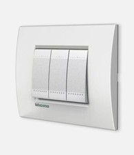 BTICINO LIVING LIGHT ORIGINALE PRESA PLACCA DEVIATORE PULSANTE SCHUKO USB RJ45 