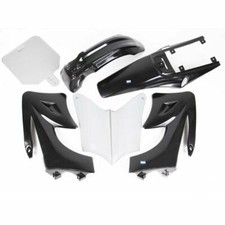 HMParts Dirt Bike Pit Bike Carena SET 125 -150 cc Nero Tipo 2