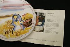 Sandro Negri piatto dell'anno ceramica la spannocchiatura 1996 numerato firmato