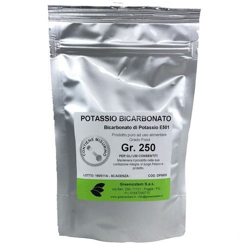 Potassio bicarbonato 250 - bicarbonato, gr.