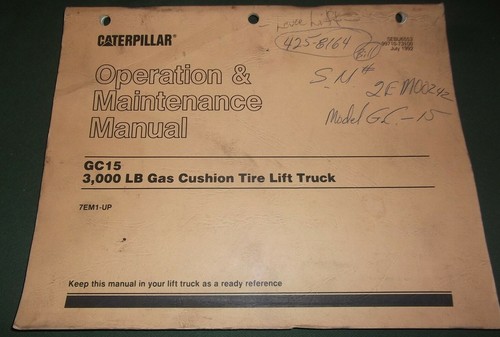 Cat caterpillar gc15 3000lb - cat,