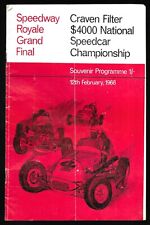 Programma Speedway Royale Grand Final Australia Speedcar Championship 1966