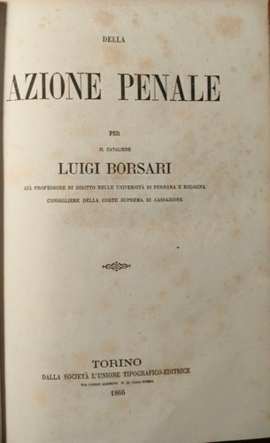 Della azione penale - azione,