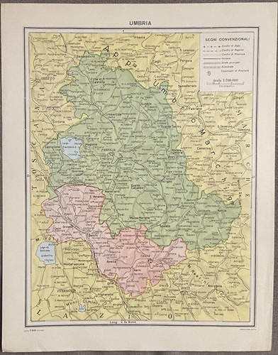 Umbria cartina geografica - umbria,