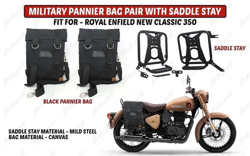 Borsa sella militare nera - militare,