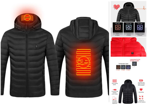 Giacca riscaldata cappotto usb - giacca,