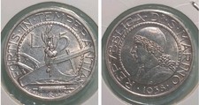San Marino 5 lire, 1938