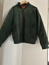 Bomber in vera pelle vintage made in korea taglia L