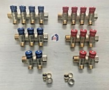 COLLETTORE 2 3 4 VIE 3/4 CON RUBINETTI VITONE X SANITARI RISCALDAMENTO NTM ITA