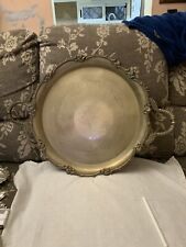 Vassoio Vintage Royal Sheffield Tondo Con Manici 60 Cm