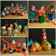 PUPAZZI DI GOMMA GIOCATTOLI VINTAGE NO MARCA, DISNEY BIANCANEVE, PINOCCHIO, 101