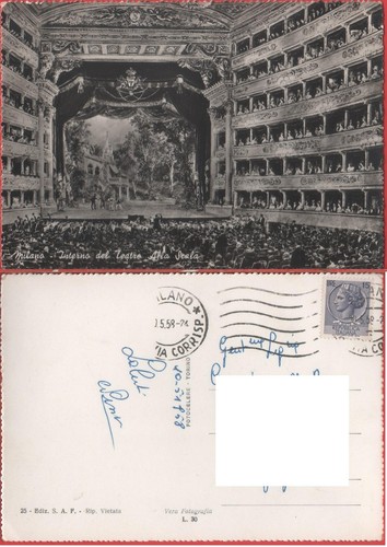 Cartolina milano interno del - interno,