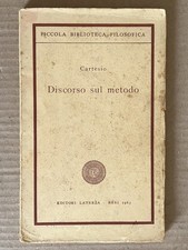 Cartesio - DISCORSO SUL METODO - Laterza 1963