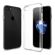 COVER PER IPHONE SE 2020 8/7/7 PLUS APPLE TRASPARENTE MORBIDA CUSTODIA TPU SLIM