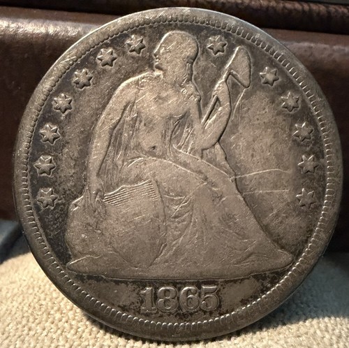 Dollaro liberty 1865 seduto - seduto,