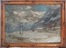 Italo Mus ( Chatillon 1892-Saint Vincent 1967 )  Pittore Valdostano 