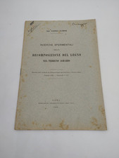 Bartolo Majmone Trattato Decomposizione Legno Terreno Agrario Siena 1909