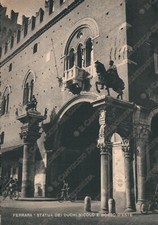1949 FERRARA Statua dei Duchi Nicolò e Borso d'Este Cartolina