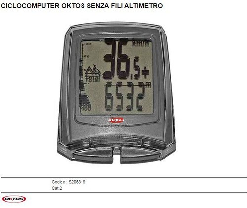 Ciclocomputer oktos senza - oktos, fili