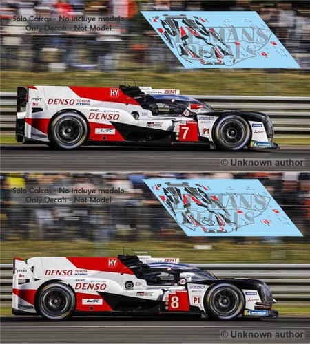Decals toyota ts050 mans - decals,