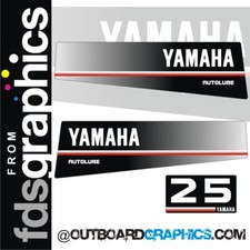 Yamaha 25 CV decalcomanie/kit