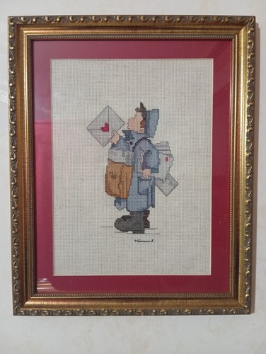Quadro vintage con ricamo - , a