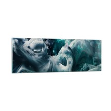 Quadro vetro 90x30cm nuvola - vetro,