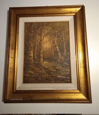 quadro olio su tela con vetro