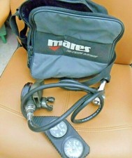 Erogatore Mares e frusta con Manometro /Profondimetro Cressi  Vintage/Collezione